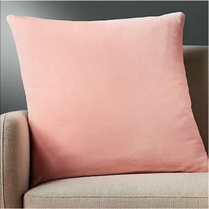 CB2 23" LEISURE BLUSH PILLOW, Set of 2